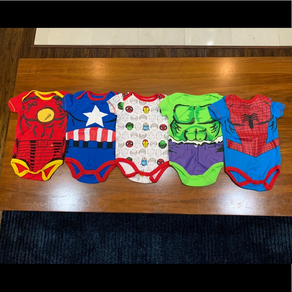 Marvel Onesies 6-9mo